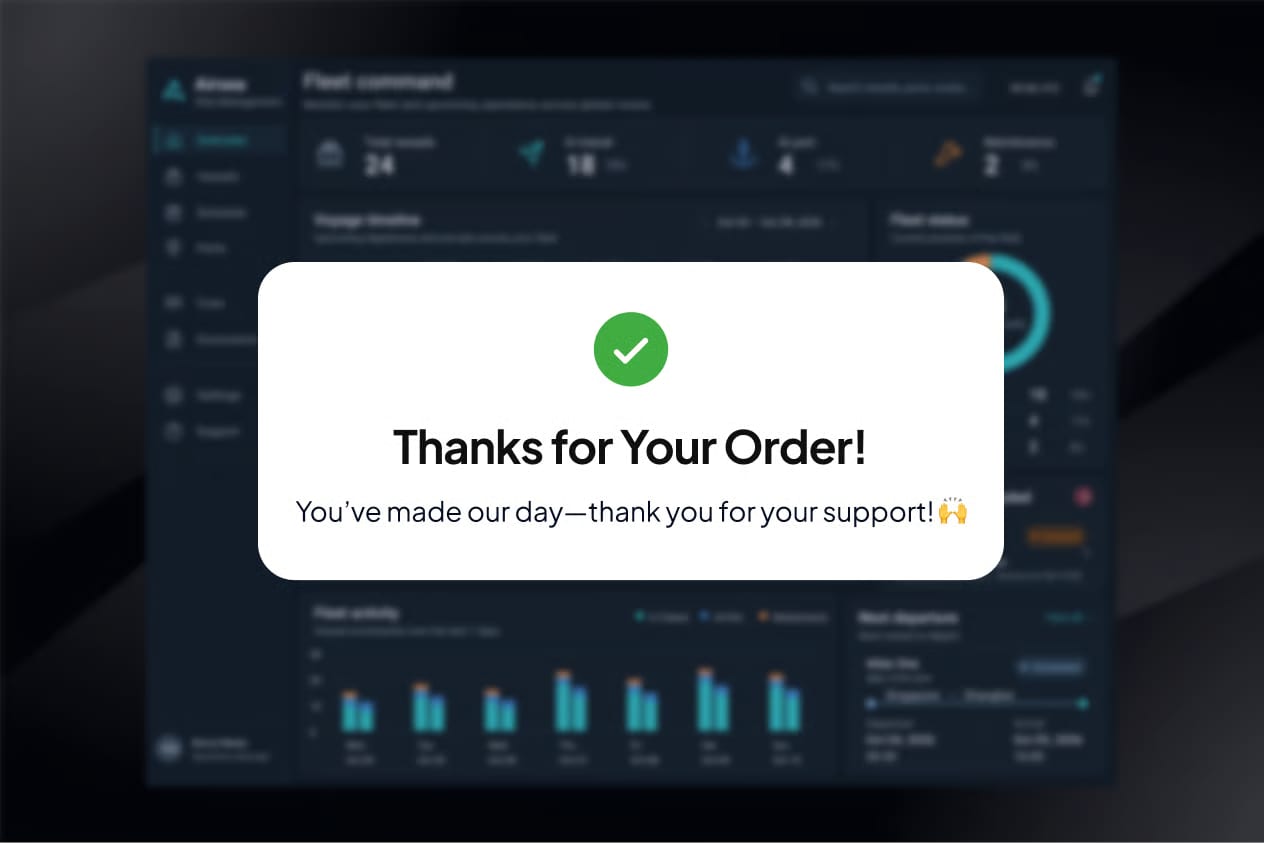 Free Ship Management Dashboard 3