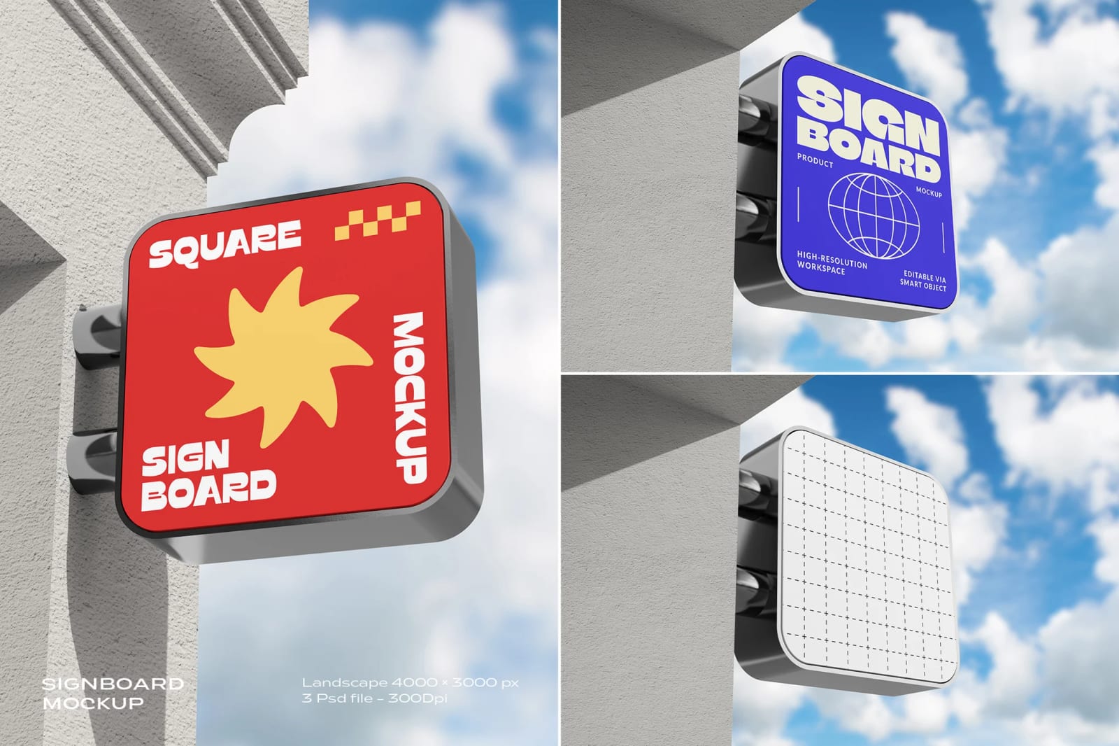 Free Signboard Mockup 1