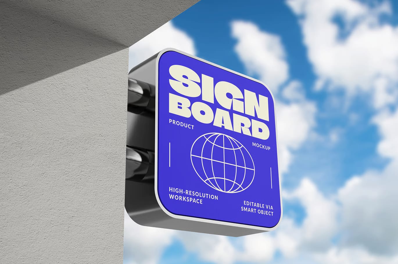Free Signboard Mockup 3