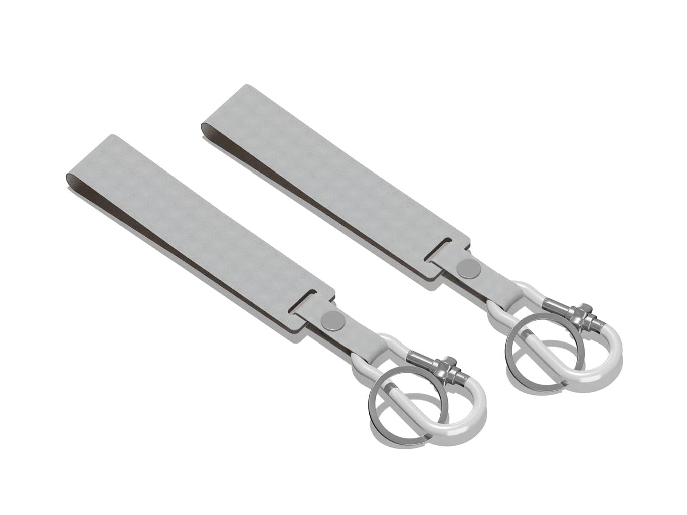 Free Silicone Keyring With Carabiner Mockup 3