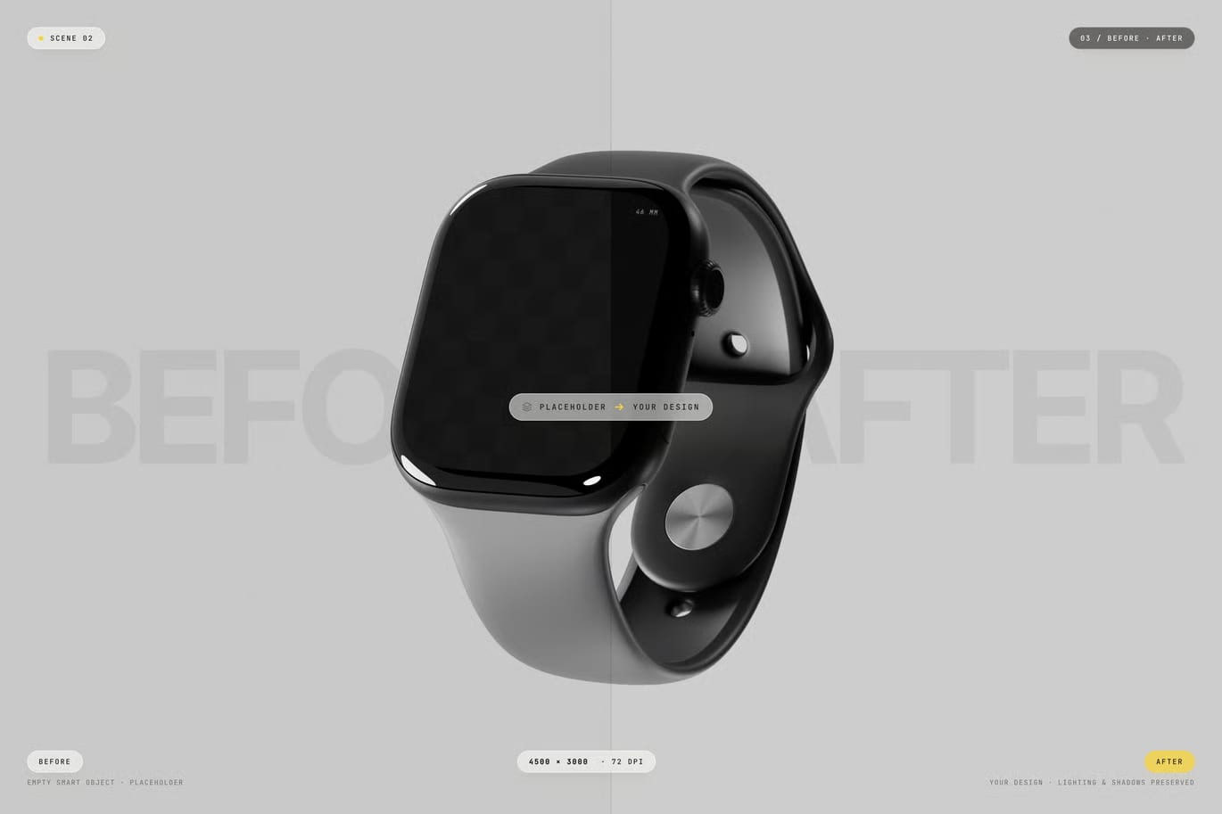 Free Smart Watch Series 11 Mockup 3