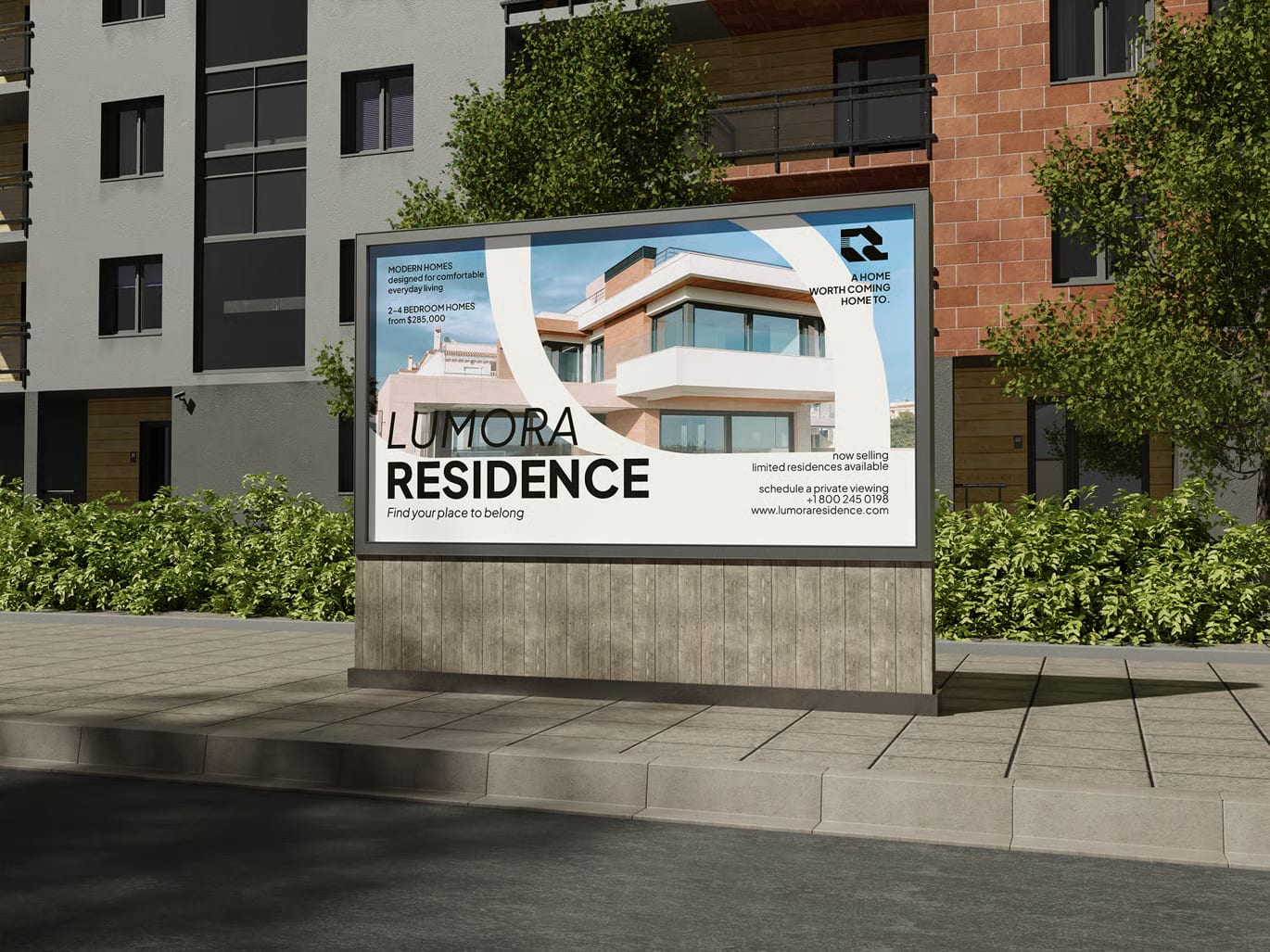 Free Street Billboard Mockup 3
