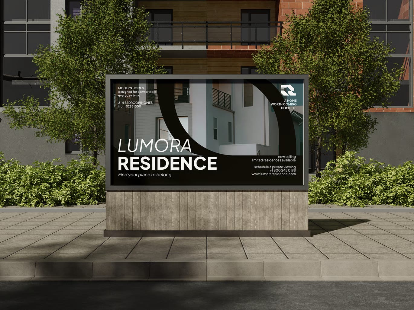 Free Street Billboard Mockup 4
