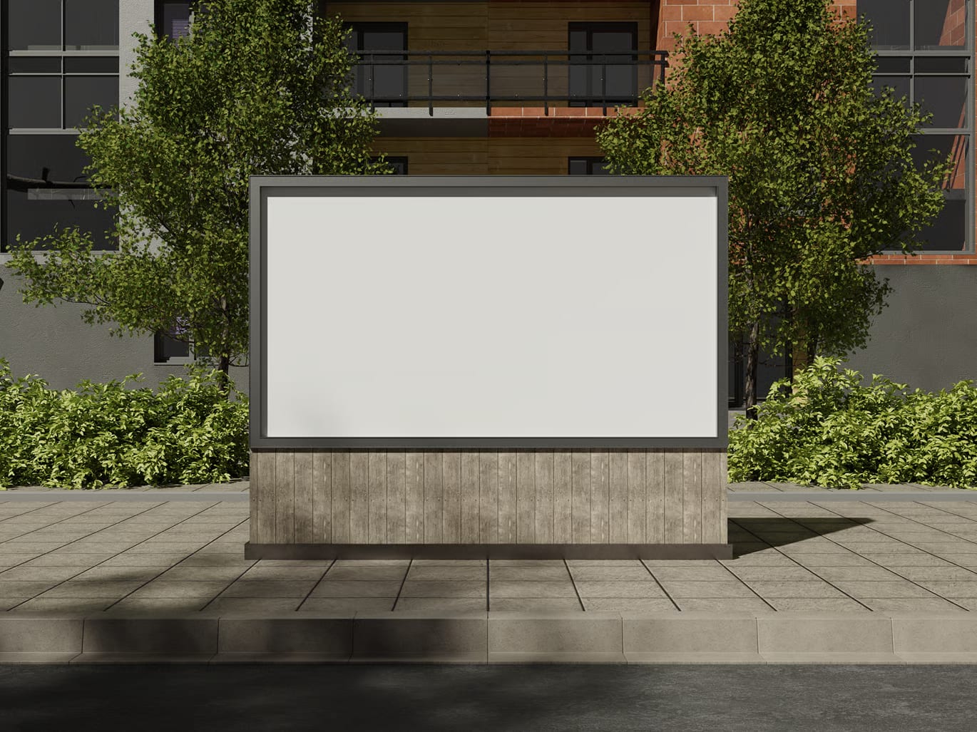 Free Street Billboard Mockup 5