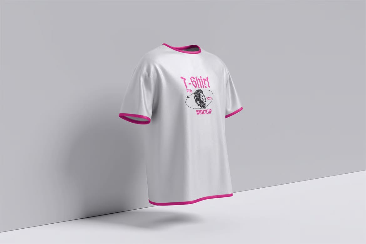 Free T-Shirt Mockup Set – 04 PSD Files 3