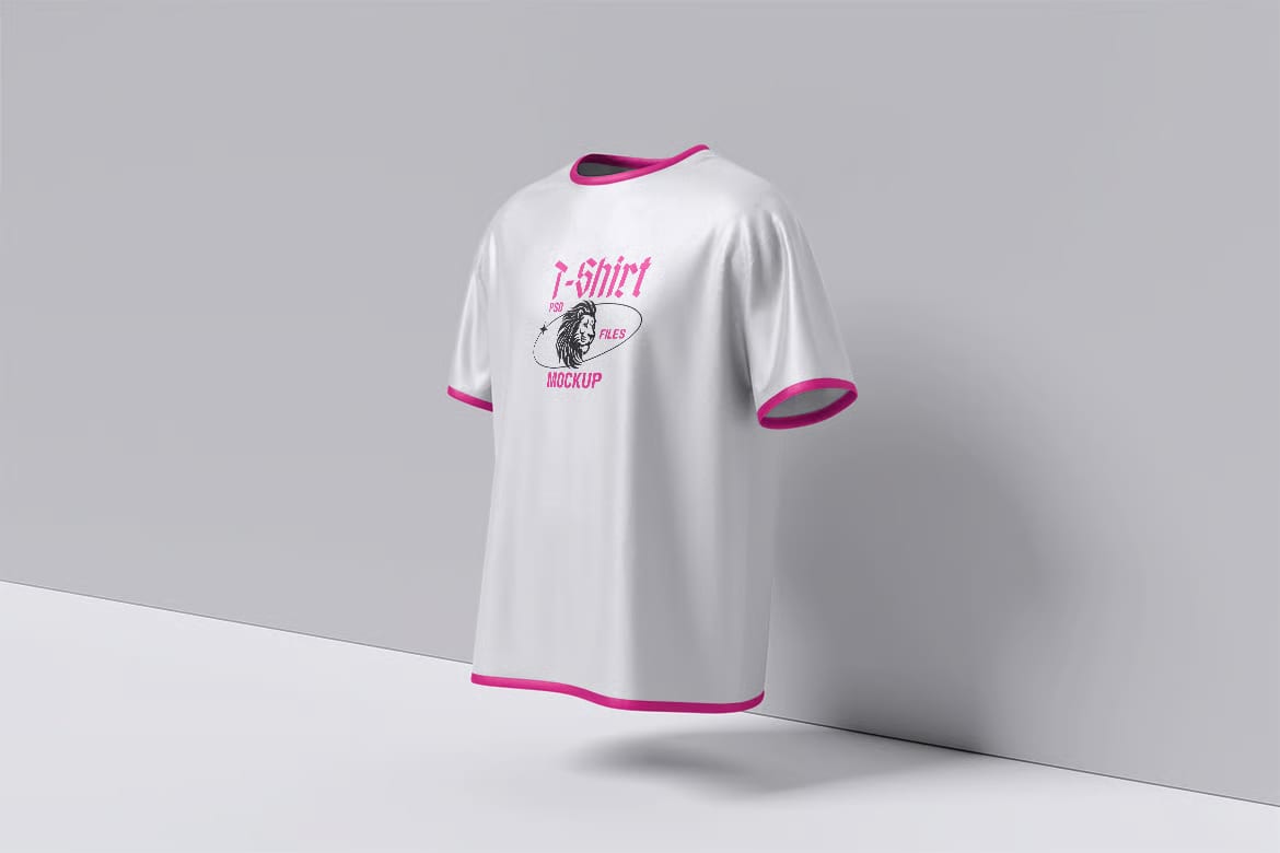 Free T-Shirt Mockup Set – 04 PSD Files 4