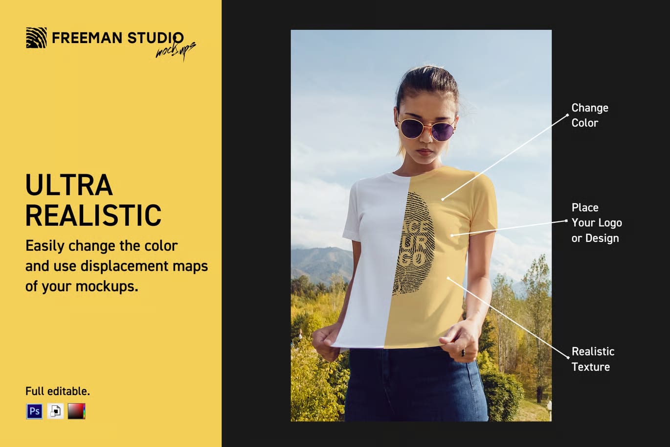 Free T-Shirt Mockup Set 3