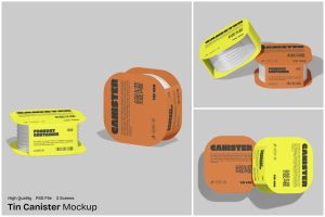 Free Tin Canister Mockup 1