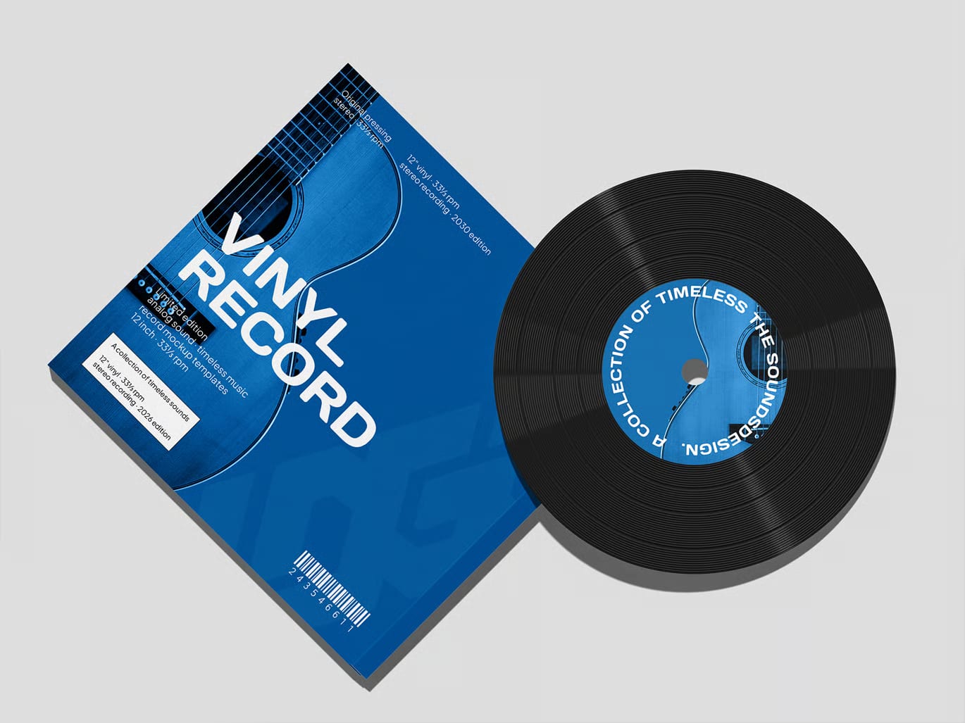 Free Vinyl Record Mockup Set 2