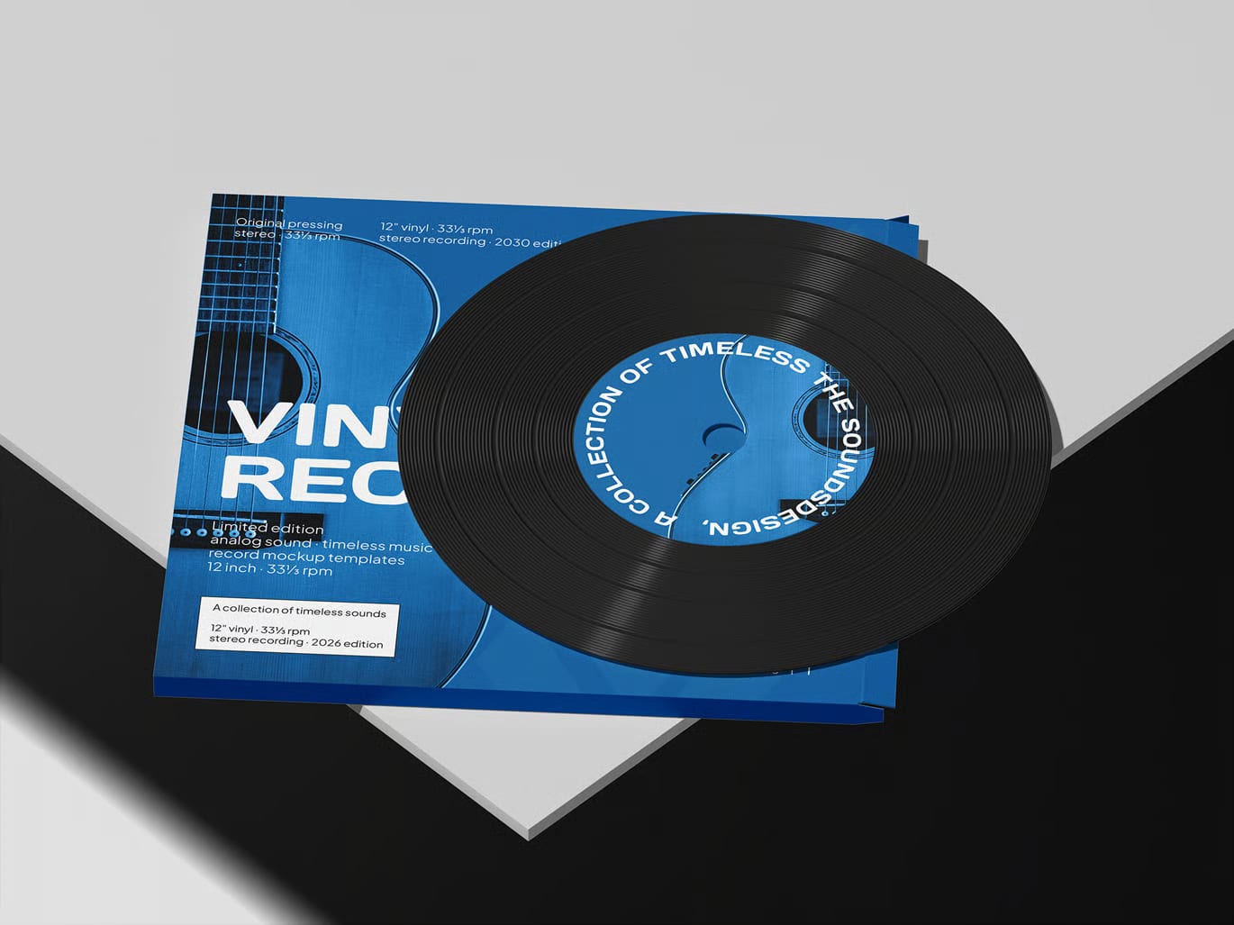 Free Vinyl Record Mockup Set 5