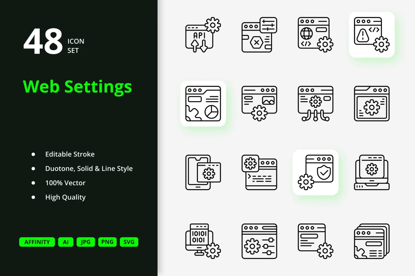 Free Web Settings Icons 1
