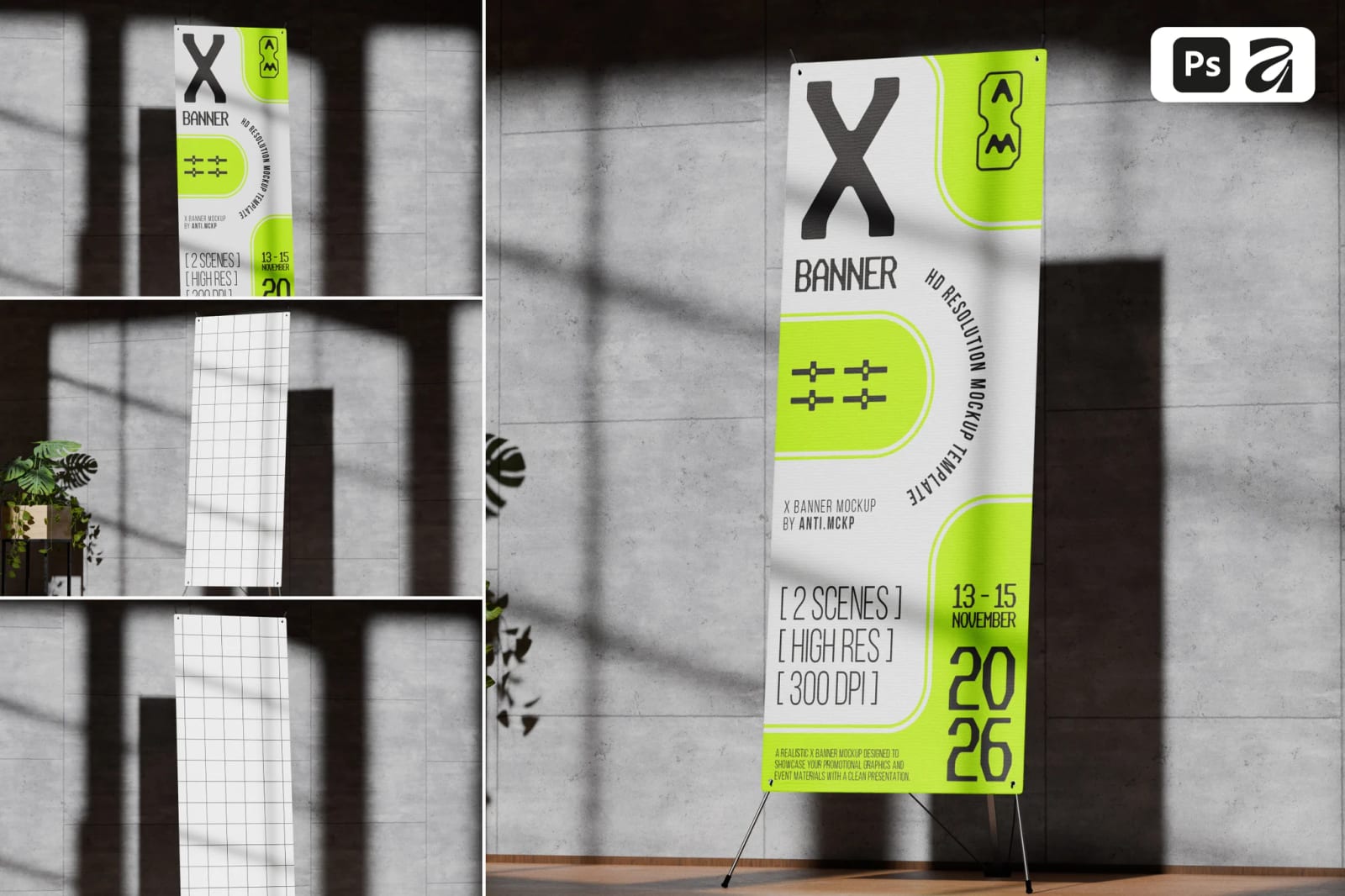 Free X Banner Mockup 1