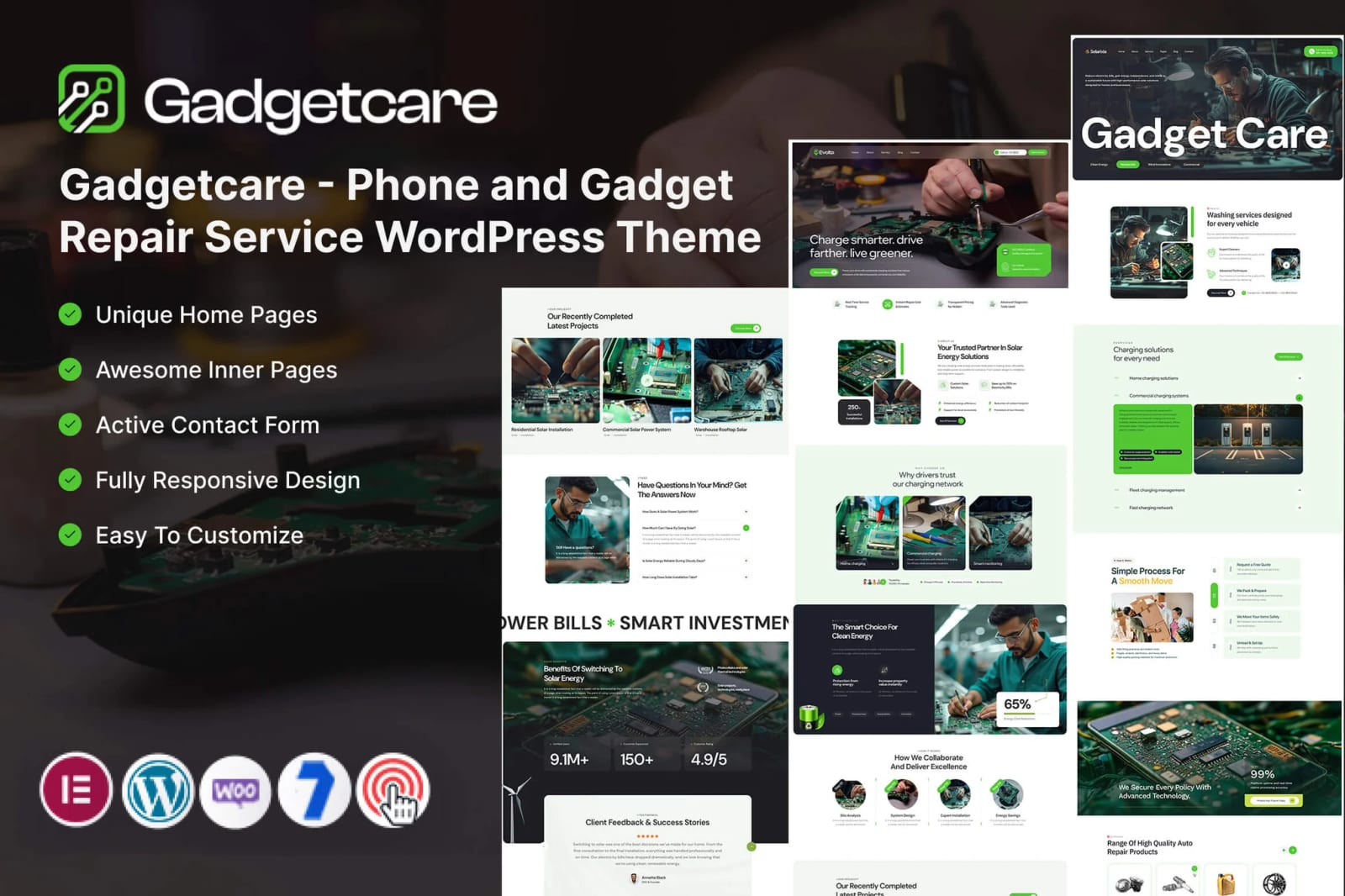 Gadgetcare - Free Phone & Gadget Repair Service WordPress Theme 1