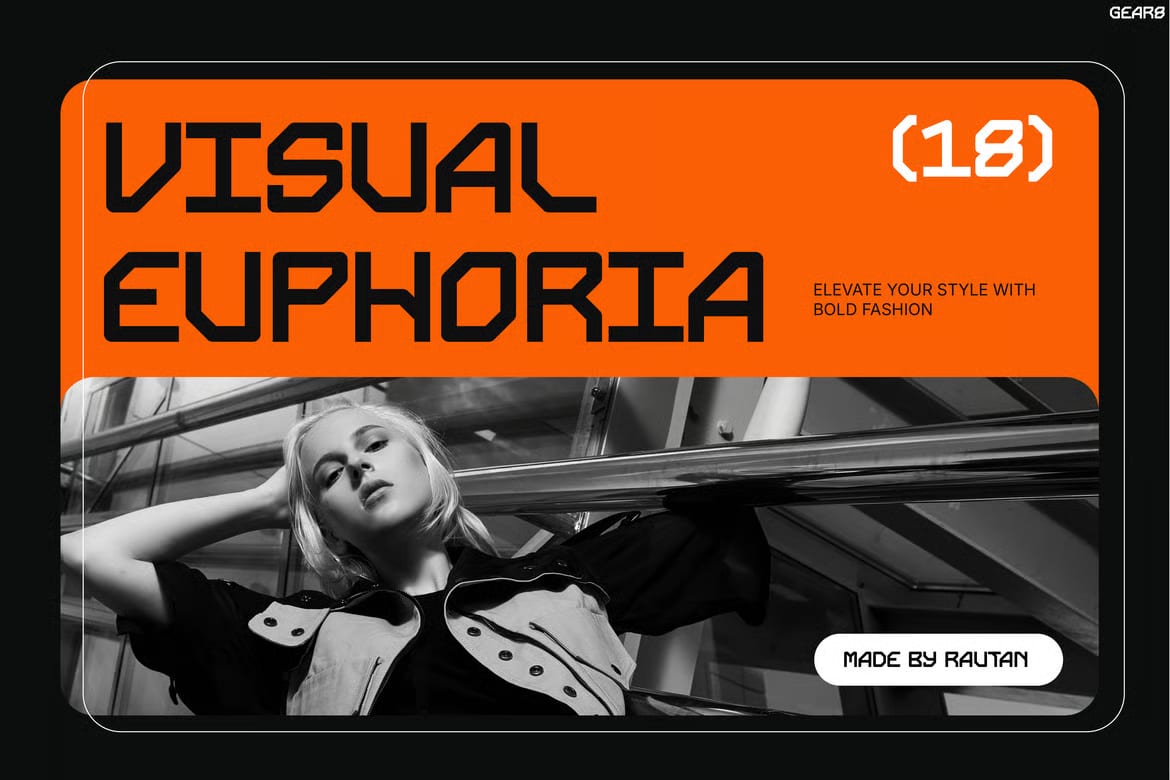 Gear8 Free Futuristic Tech Display Font 5