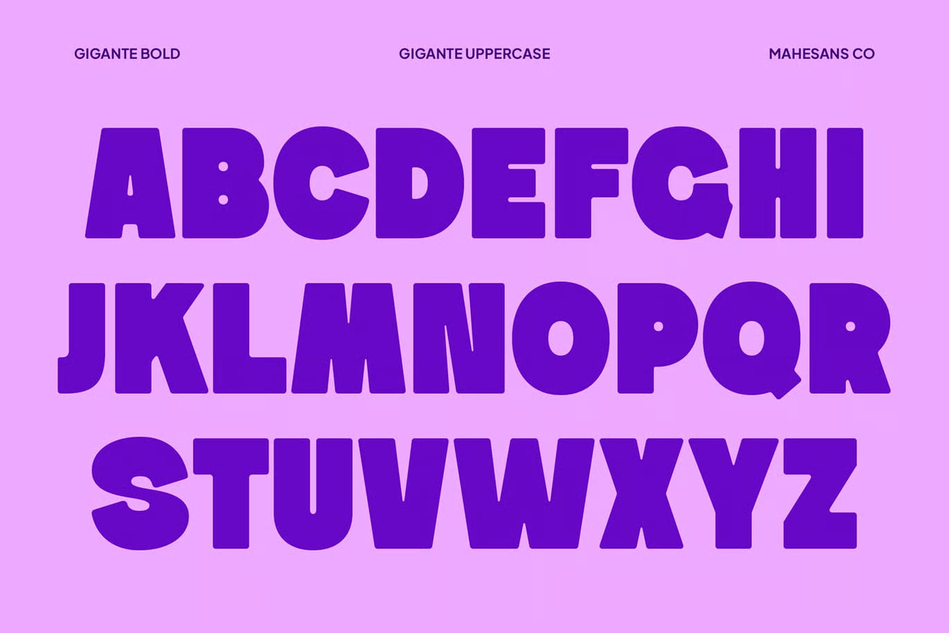 Gigante Free Bold Display Font 8