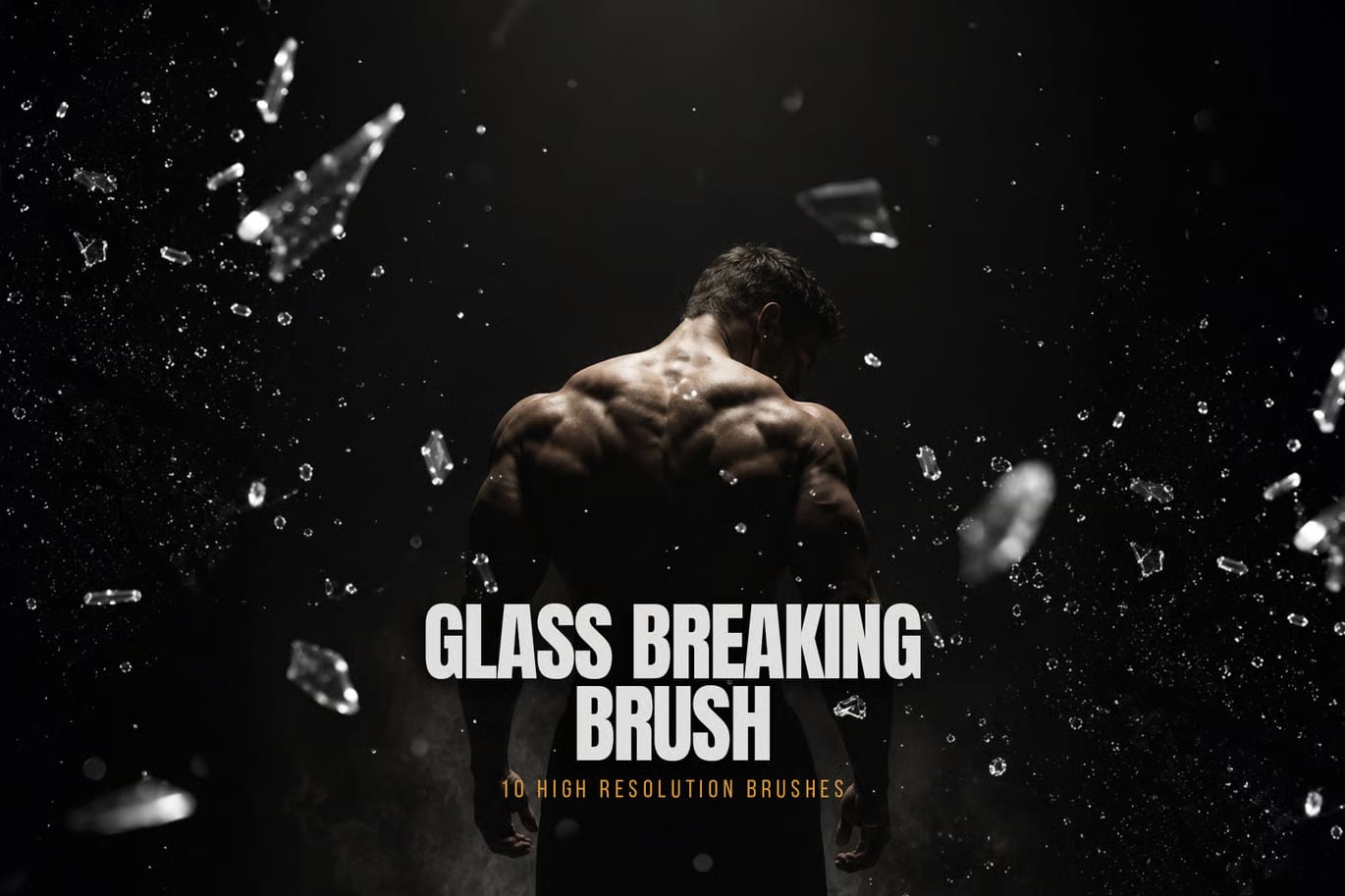 Glass Breaking Free Photoshop Brushes 4