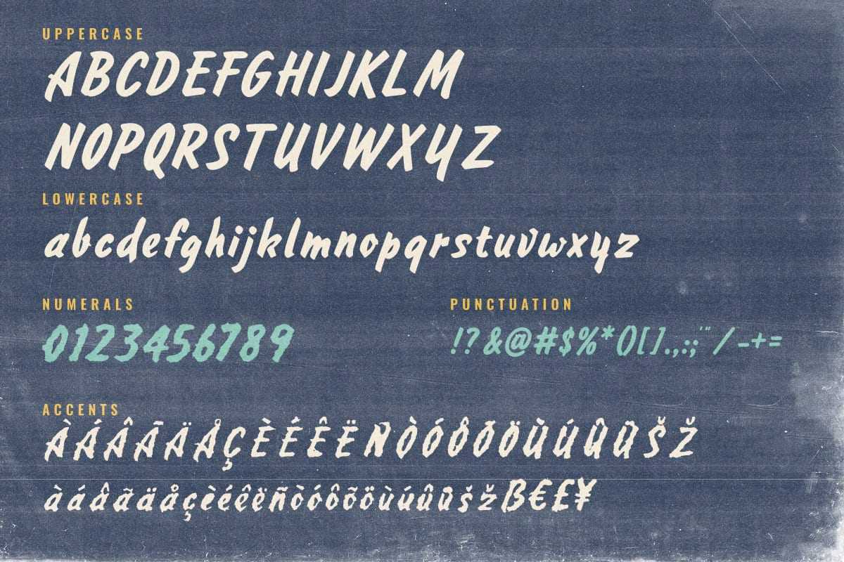Golden Mileage Free Brush Font 8