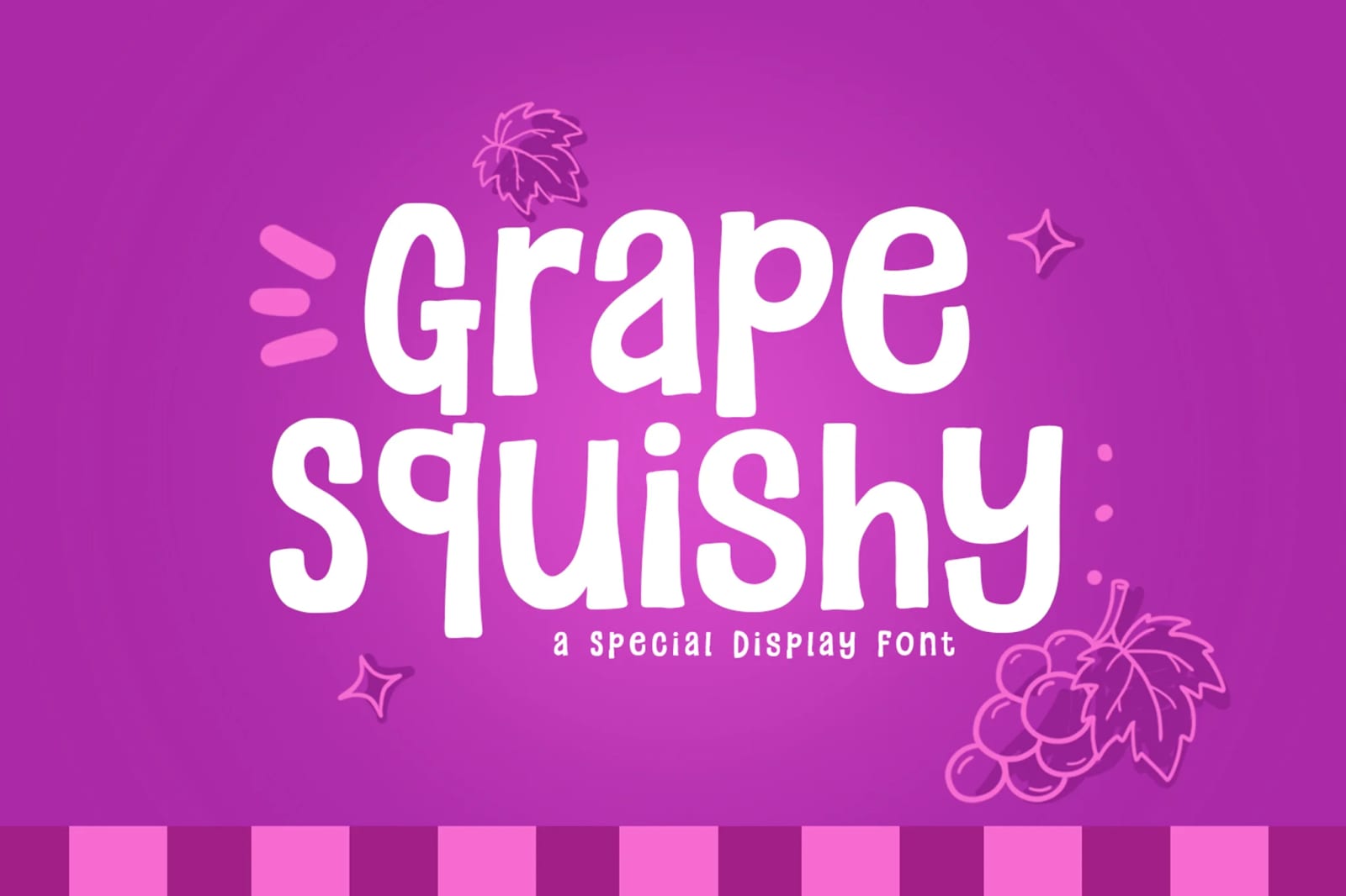 Grape Squishy Free Fun & Cozy Font 1