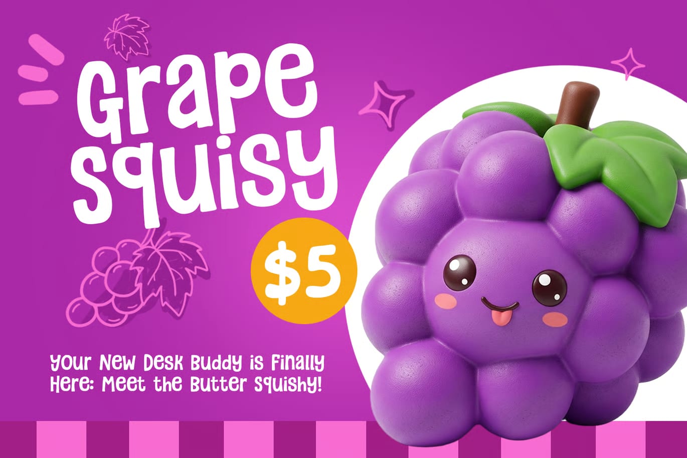 Grape Squishy Free Fun & Cozy Font 2