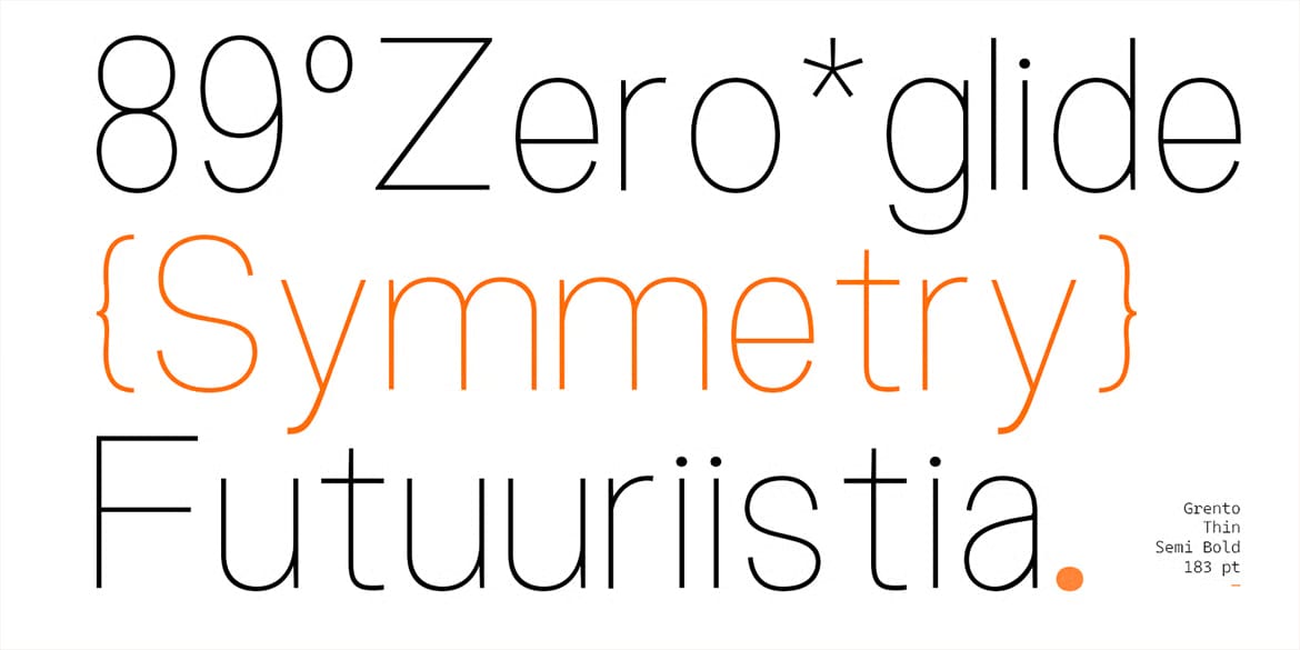 Grento Free Font 8
