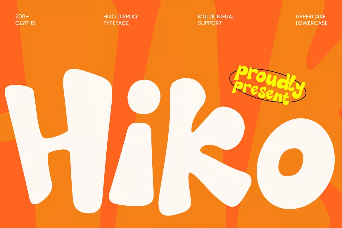 Hiko Free Playful Chubby Display Typeface 1