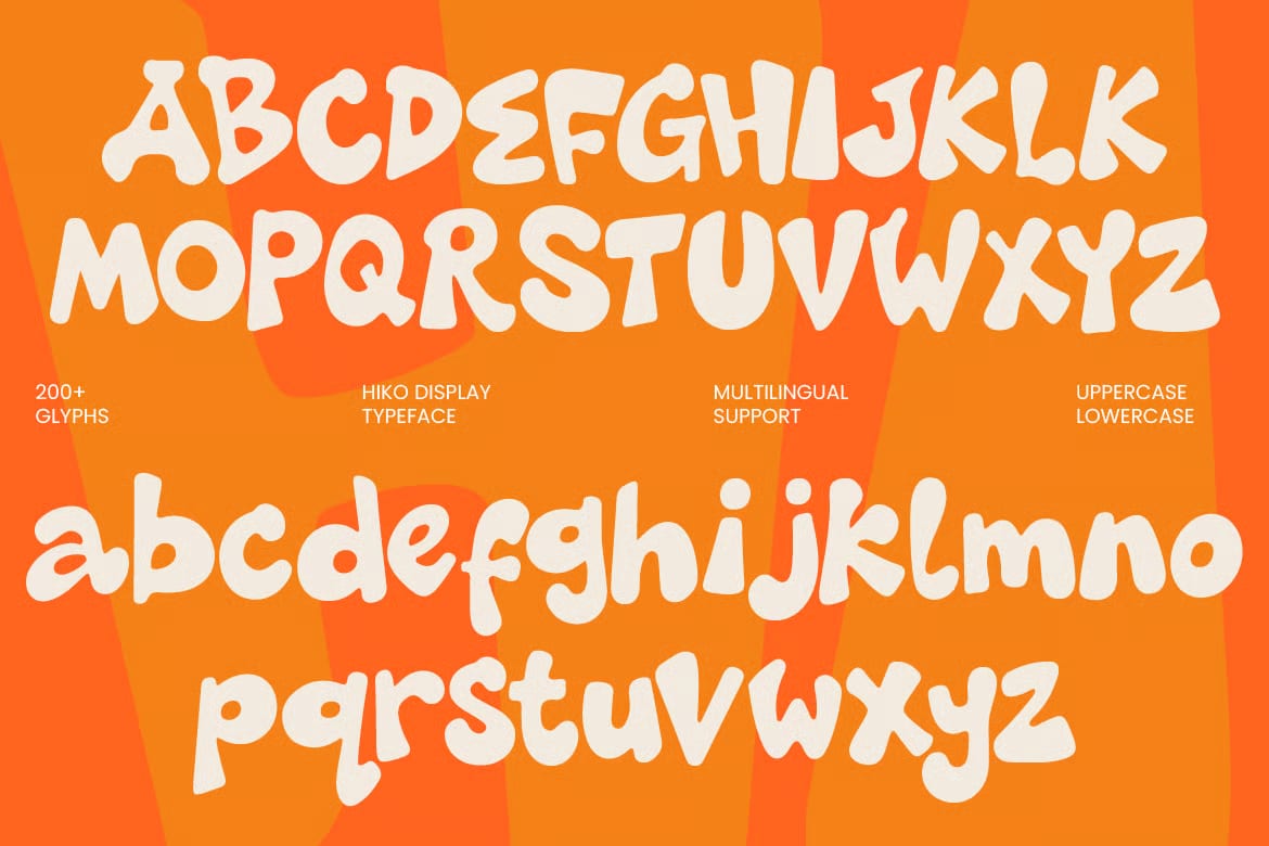 Hiko Free Playful Chubby Display Typeface 5
