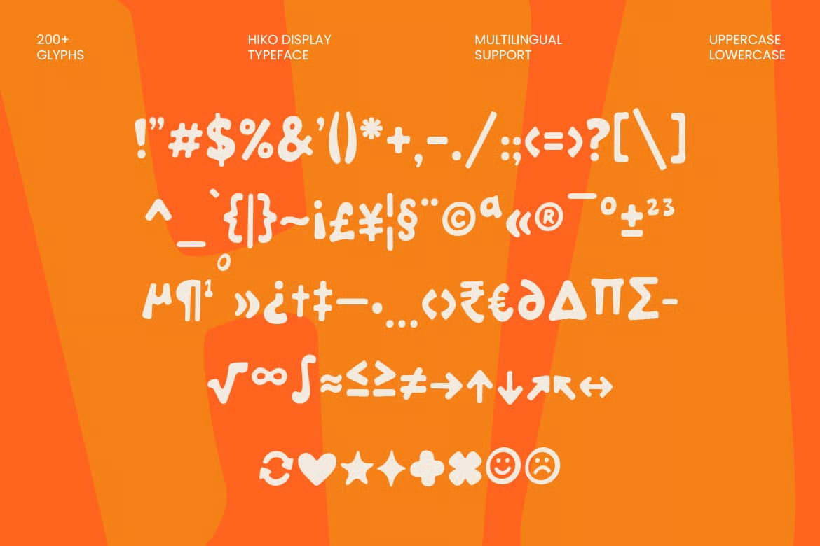 Hiko Free Playful Chubby Display Typeface 6