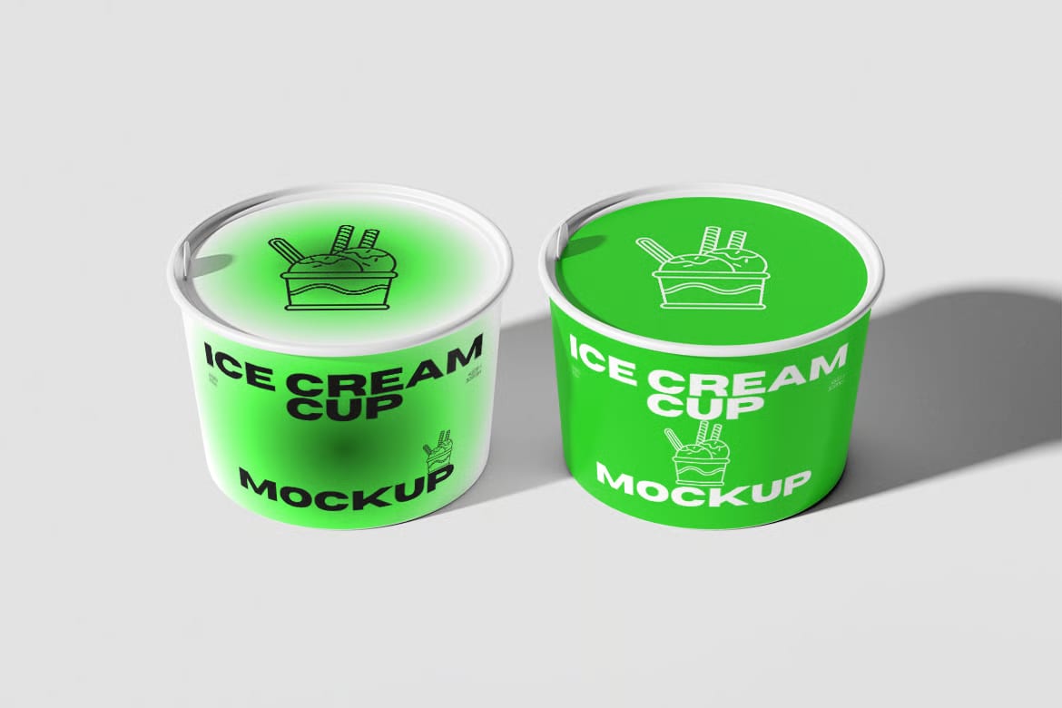 Ice Cream Cup Free Mockup 2