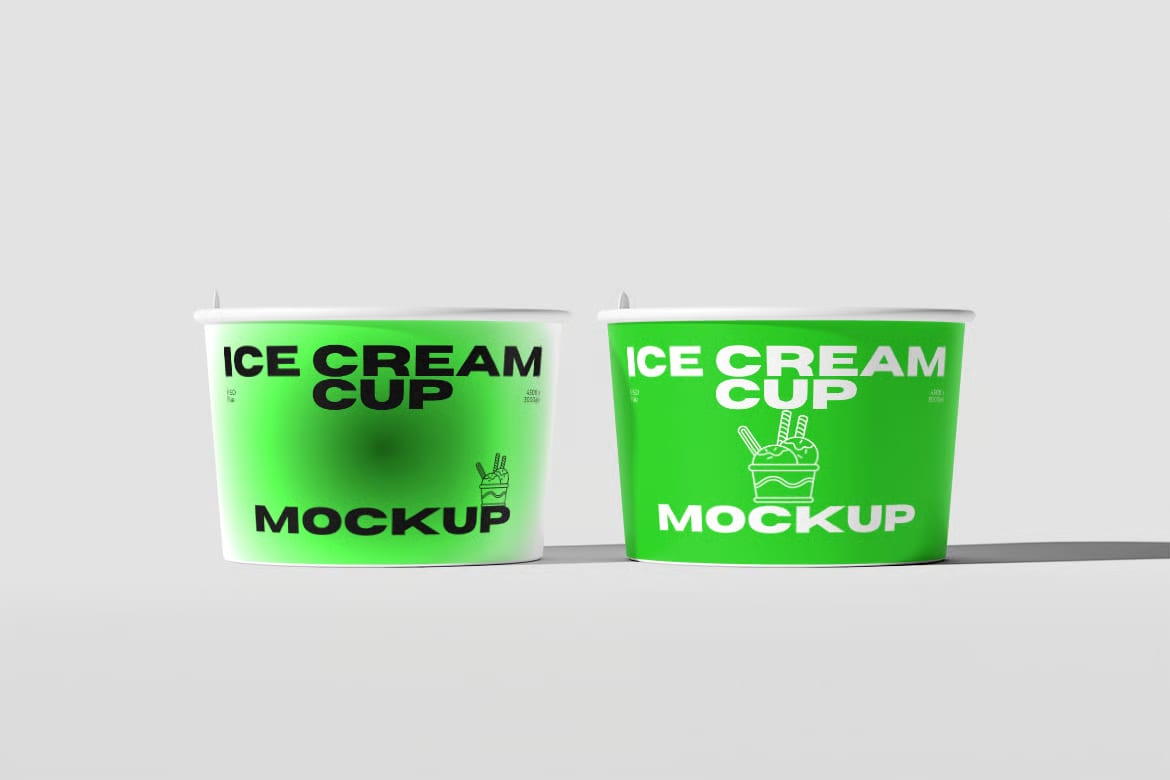 Ice Cream Cup Free Mockup 3