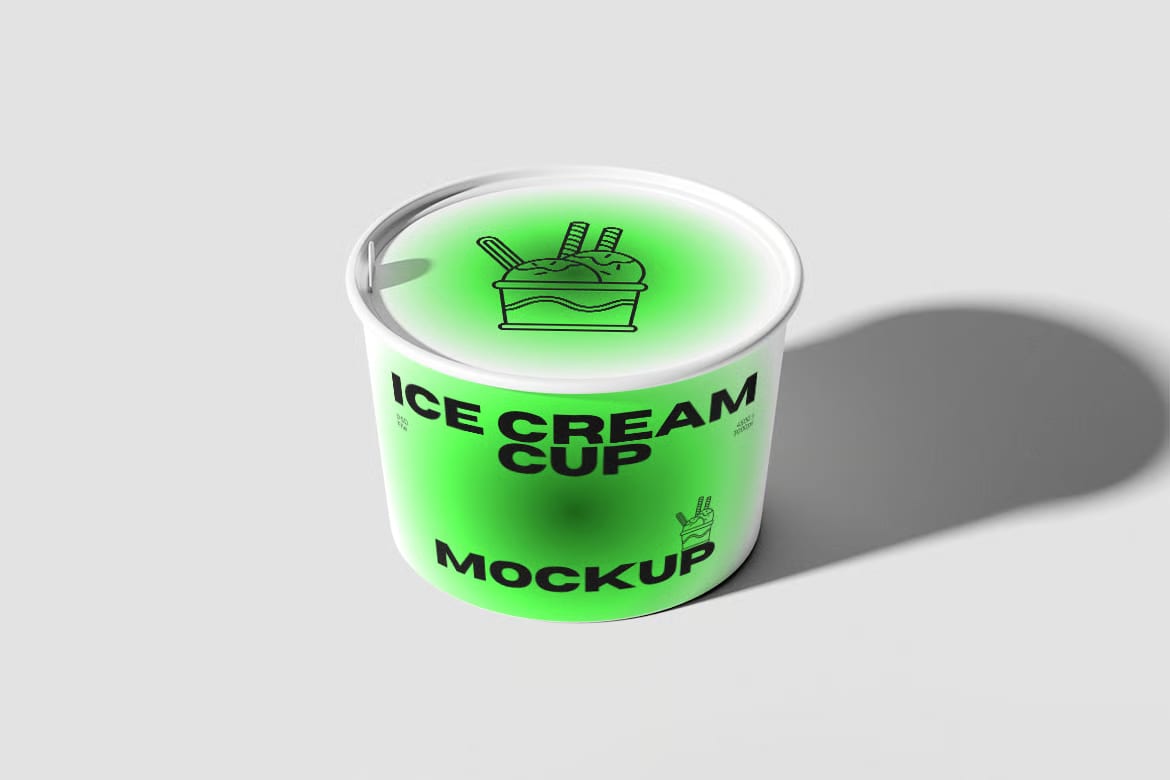 Ice Cream Cup Free Mockup 4