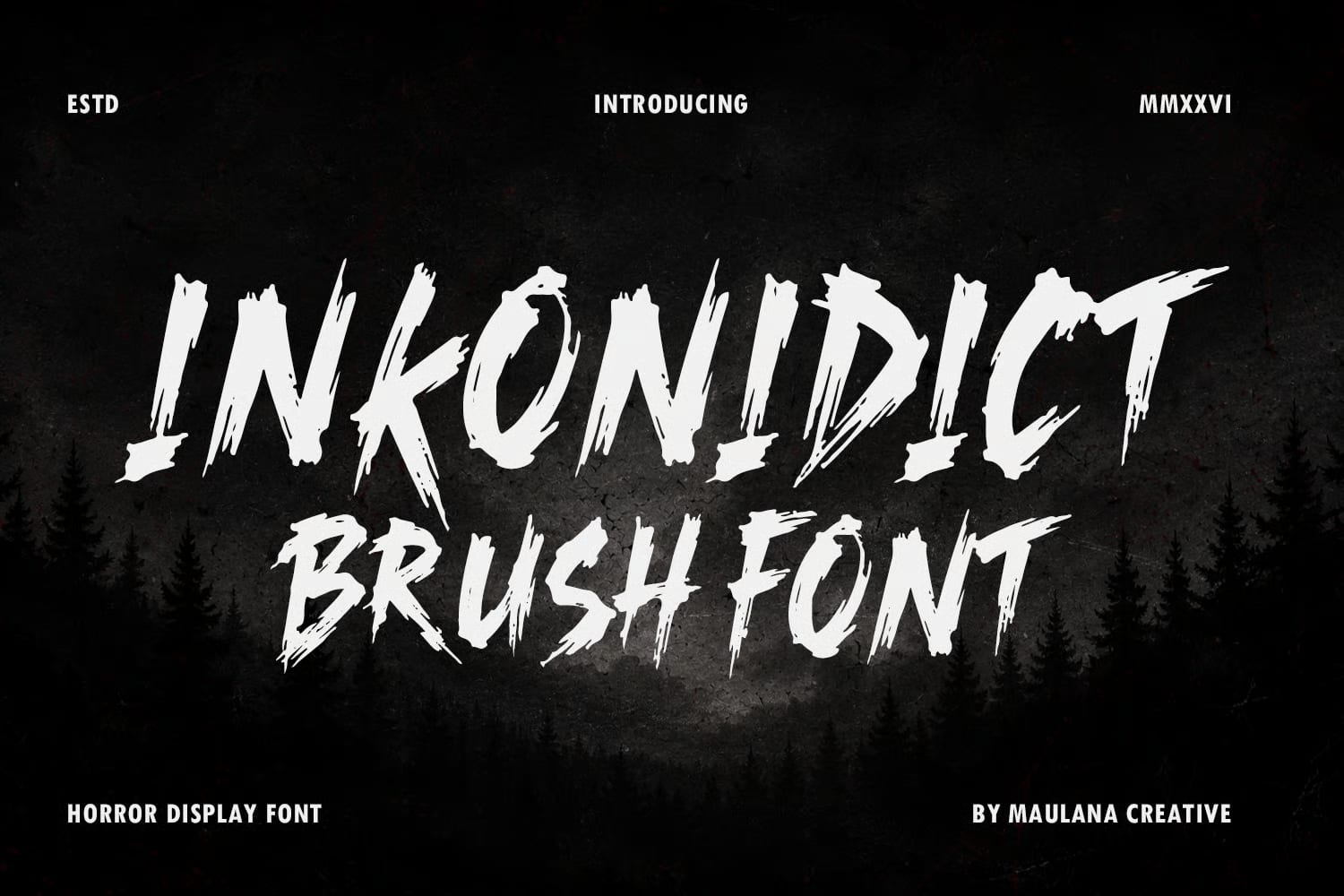 Inkonidict Free Horror Brush Font 1