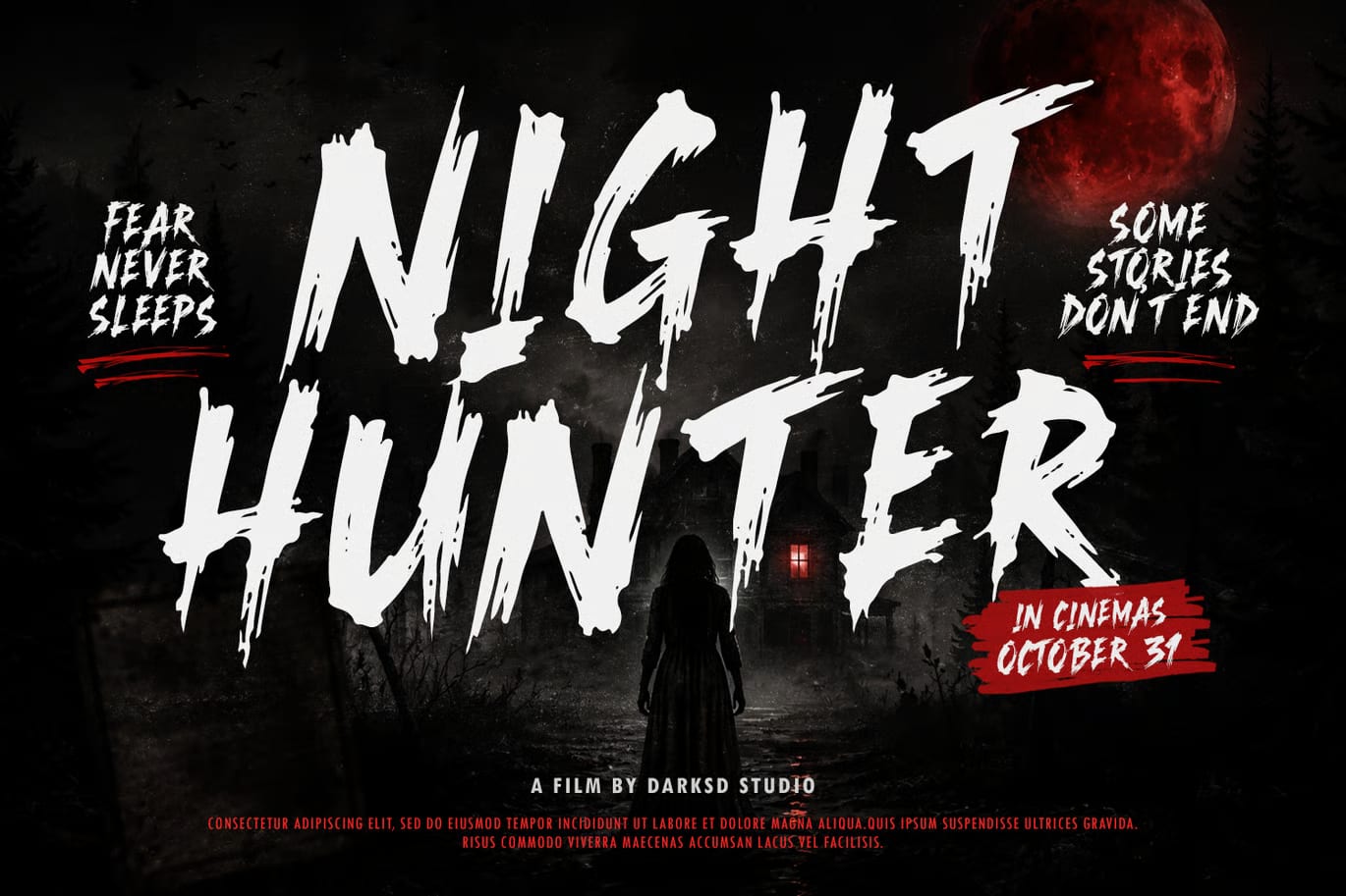 Inkonidict Free Horror Brush Font 3