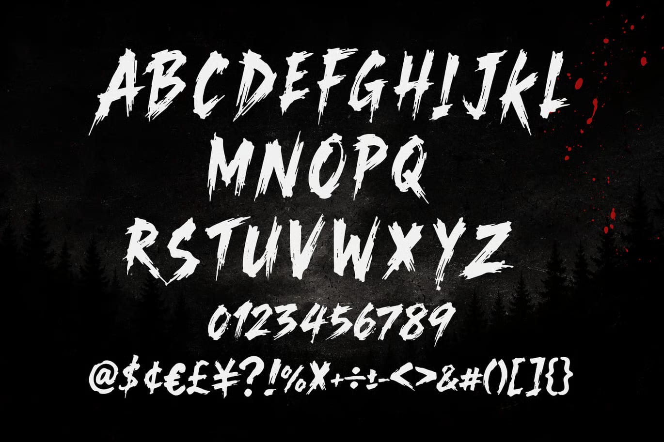 Inkonidict Free Horror Brush Font 6