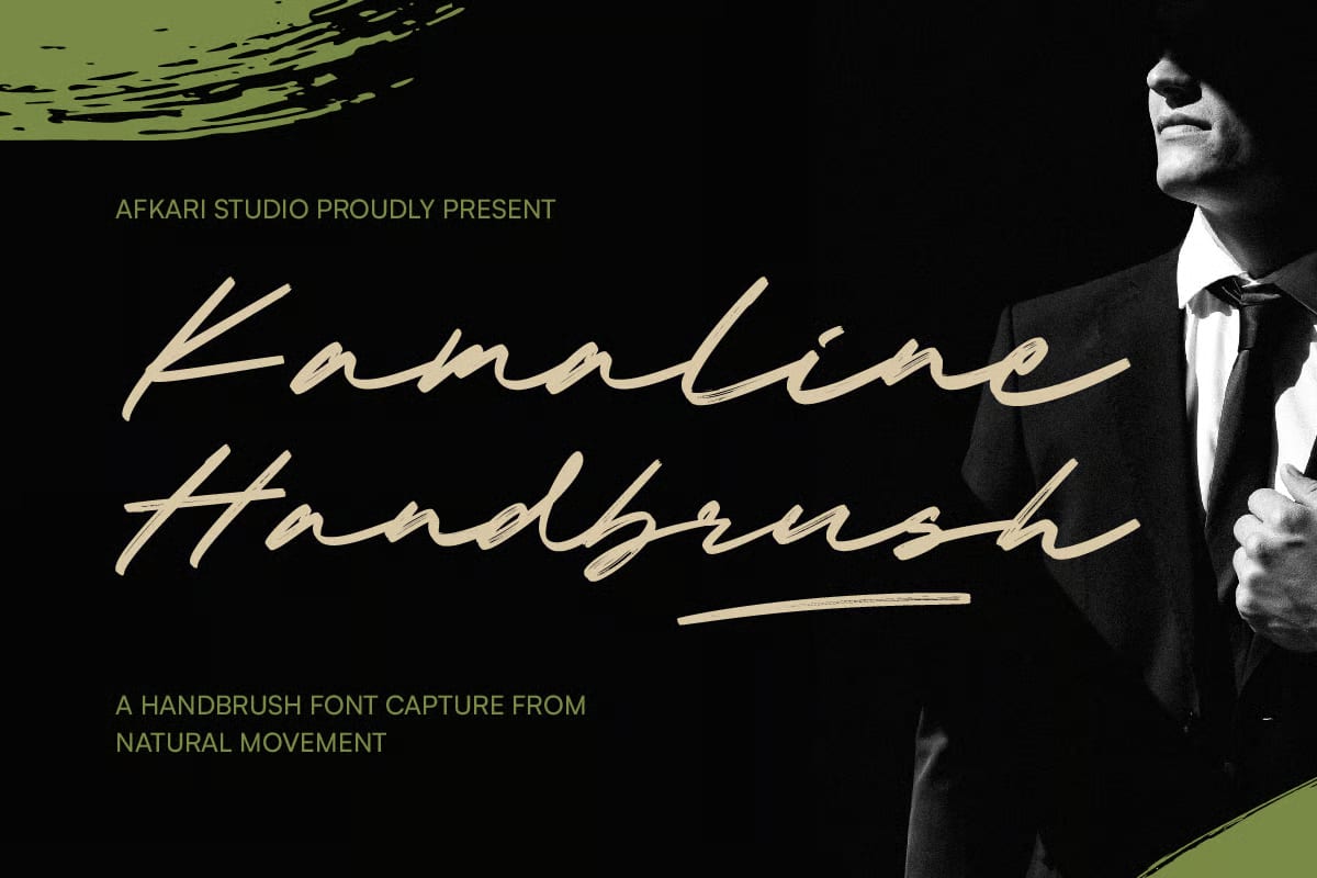 Kamaline Handbrush Free Handwritting Brush Font 1