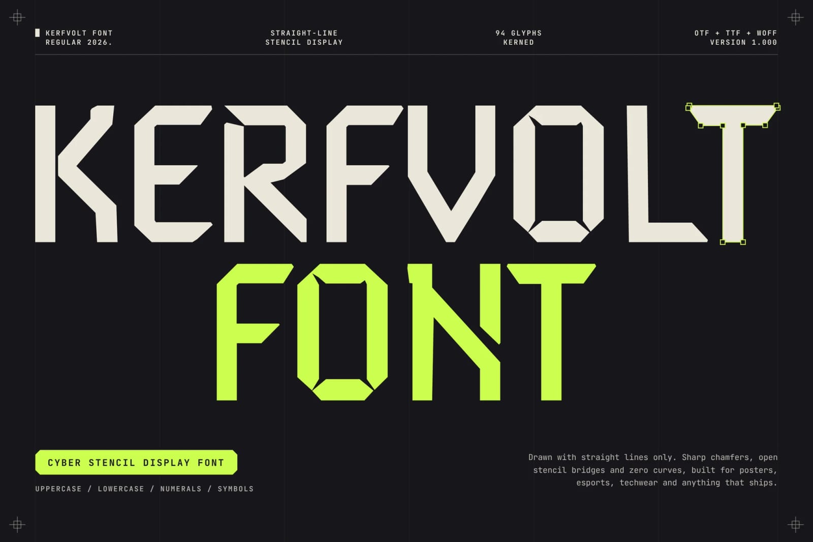 Kerfvolt Free Display Font 1