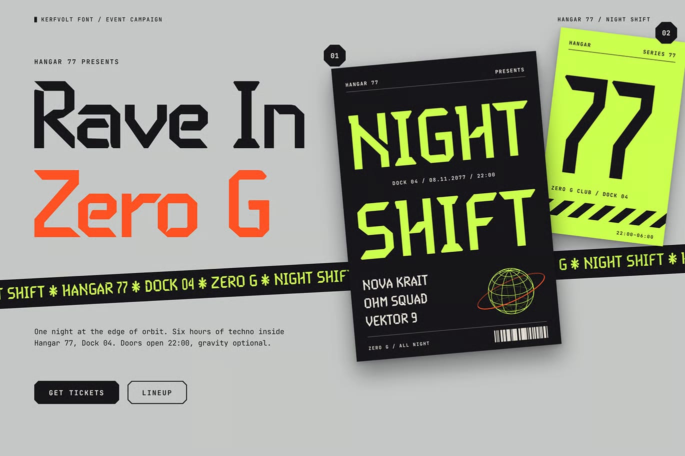 Kerfvolt Free Display Font 3