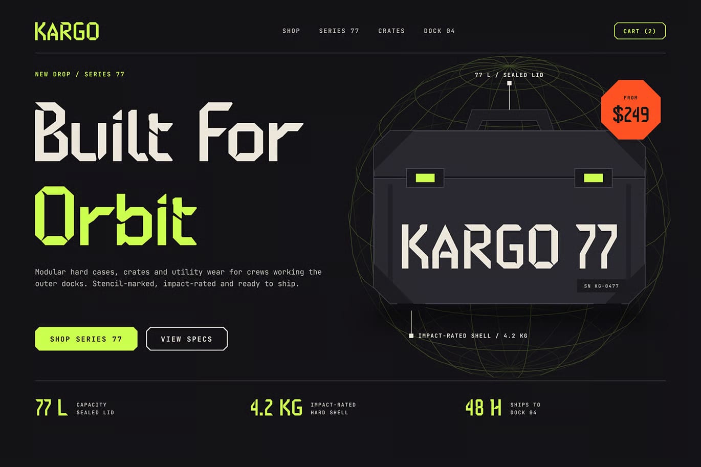 Kerfvolt Free Display Font 5