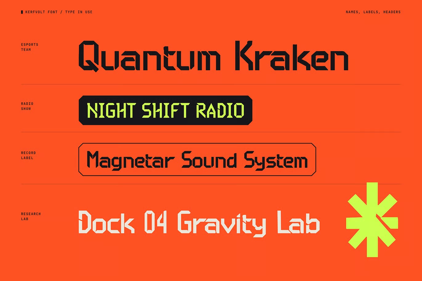 Kerfvolt Free Display Font 6