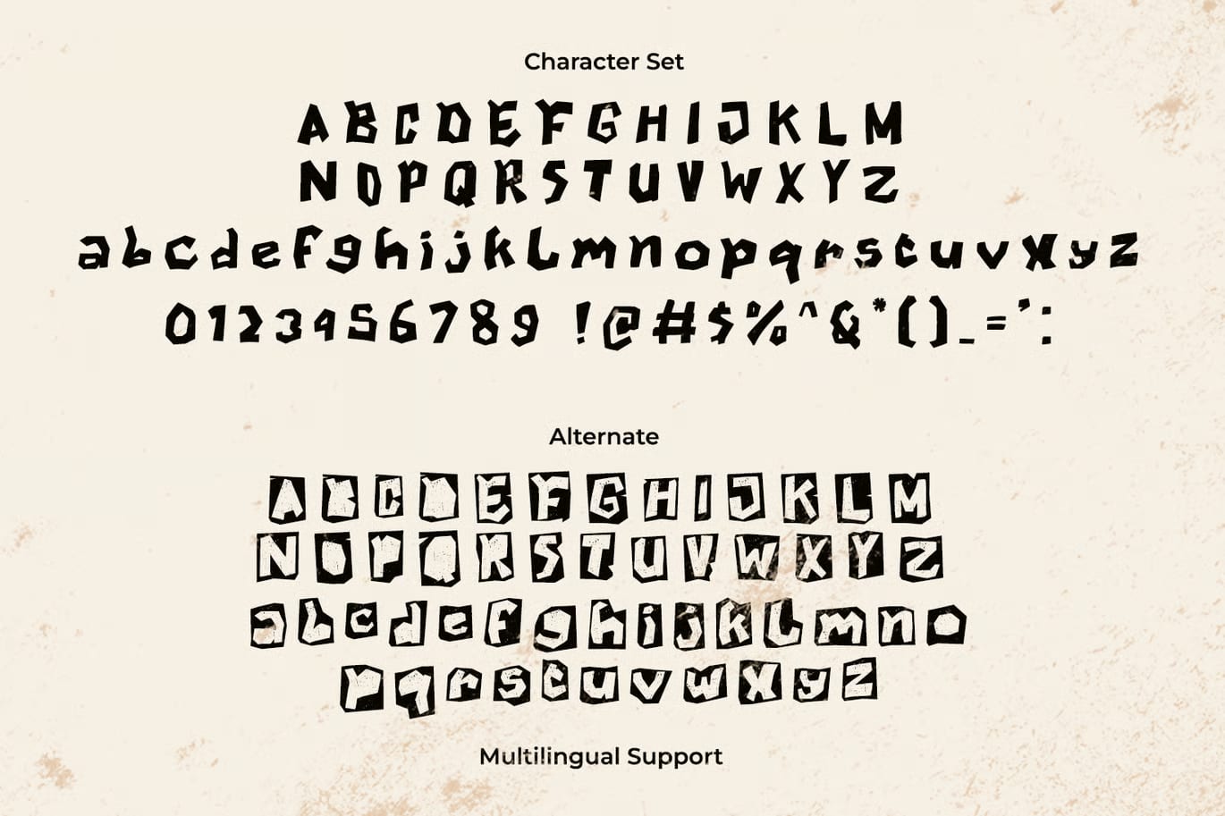 LogBook – Playful Cutout Display Free Font 4