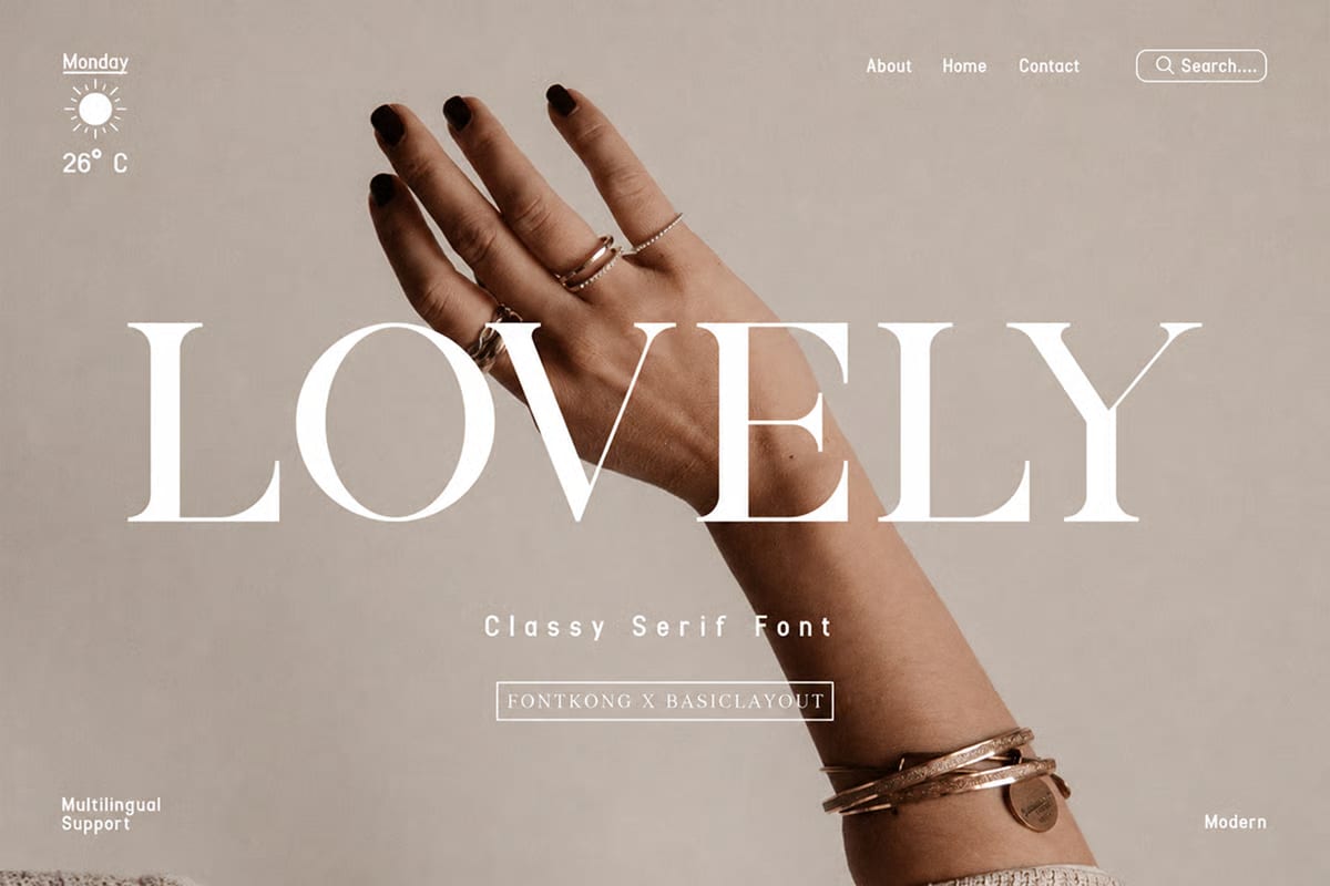 Lovely Classy Serif Free Font 1