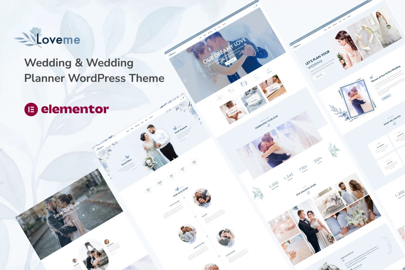 Loveme - Free Wedding & Wedding Planner WordPress Theme 1