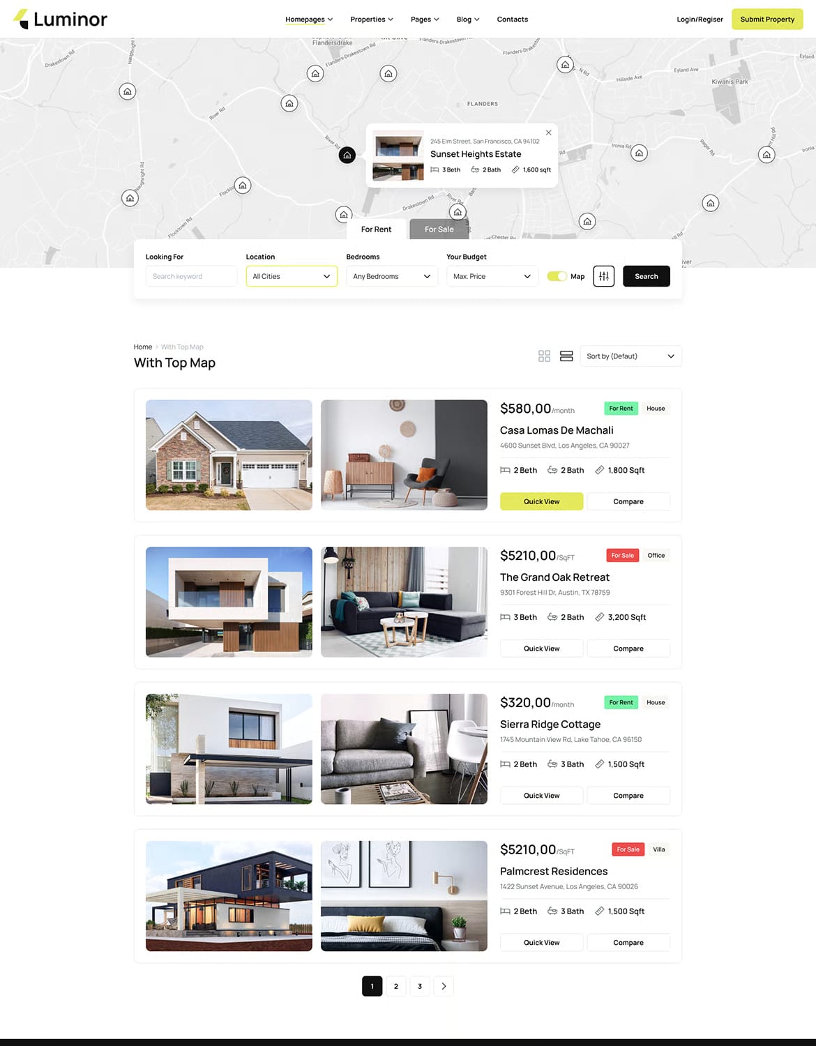 Luminor Free Real Estate WordPress Theme 5