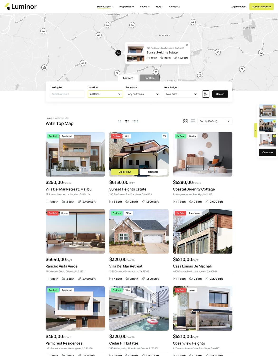 Luminor Free Real Estate WordPress Theme 6
