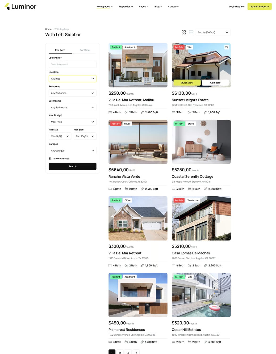 Luminor Free Real Estate WordPress Theme 8