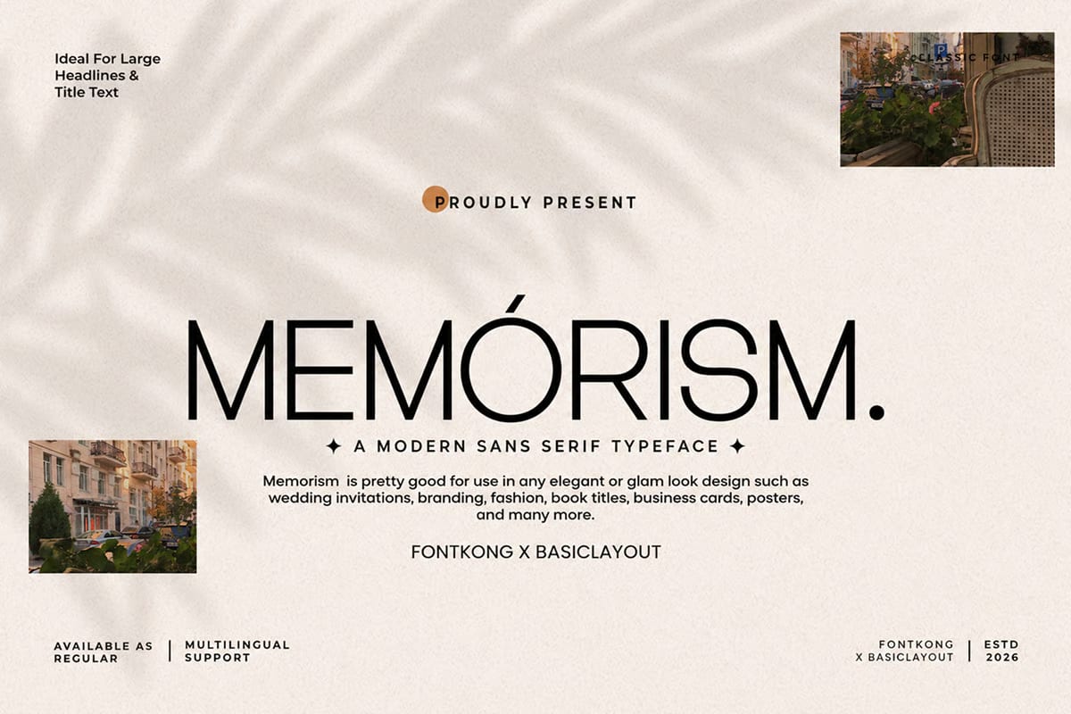Memorism Free Modern Sans Serif Font 1
