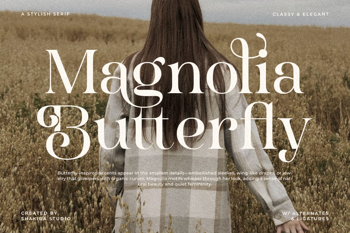 Moodlight Free Stylish Elegant Serif Branding Font 5