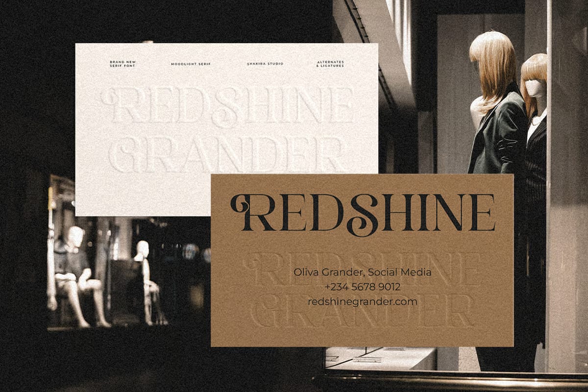 Moodlight Free Stylish Elegant Serif Branding Font 7