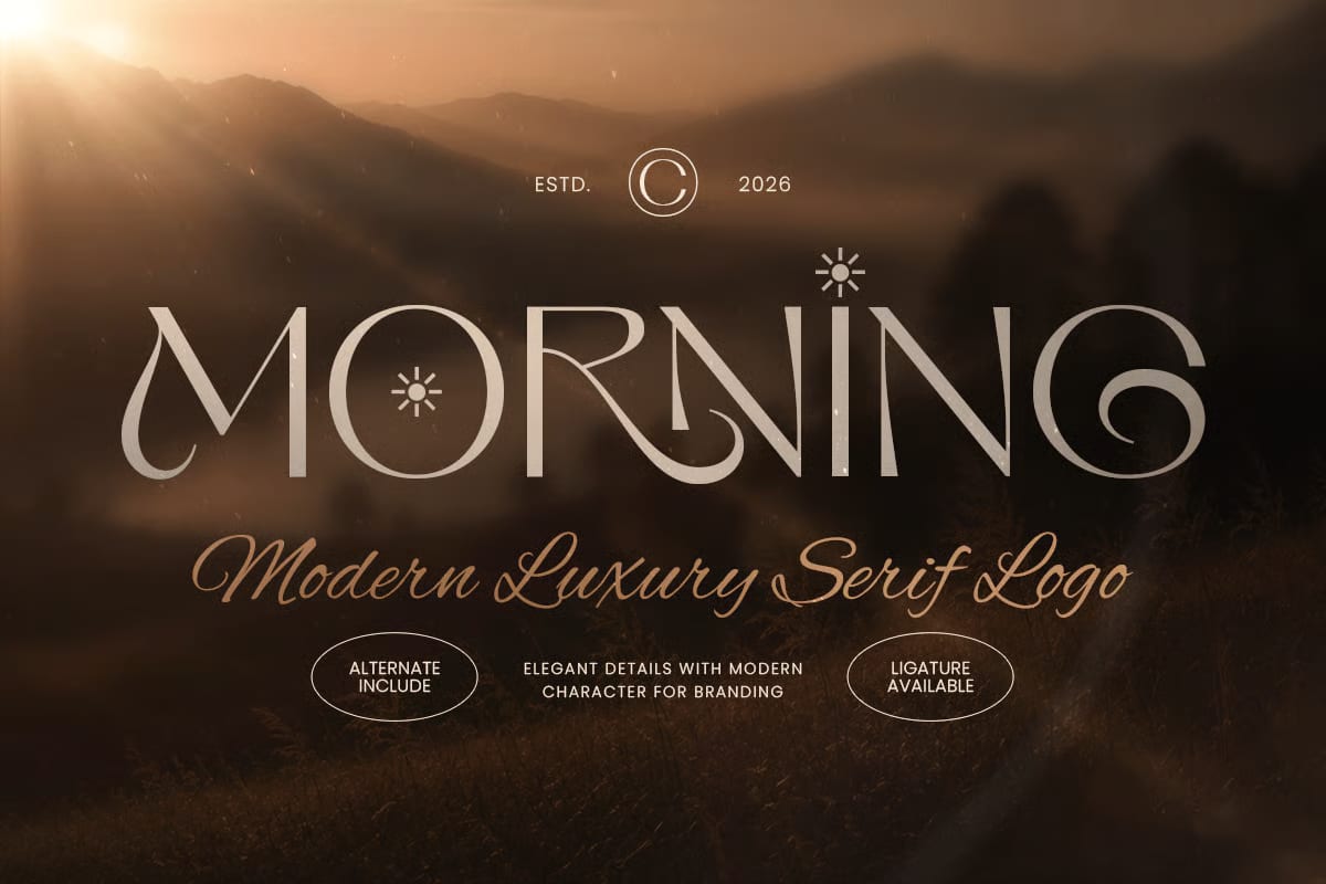 Morning Free Luxury Font 1