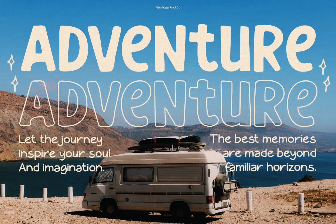 Ohgumi Free Trio Playful Display Font 3