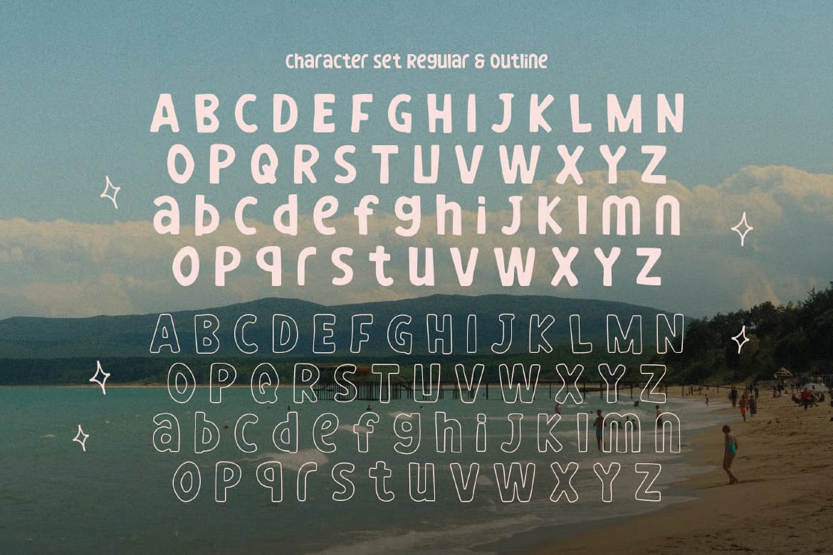 Ohgumi Free Trio Playful Display Font 6